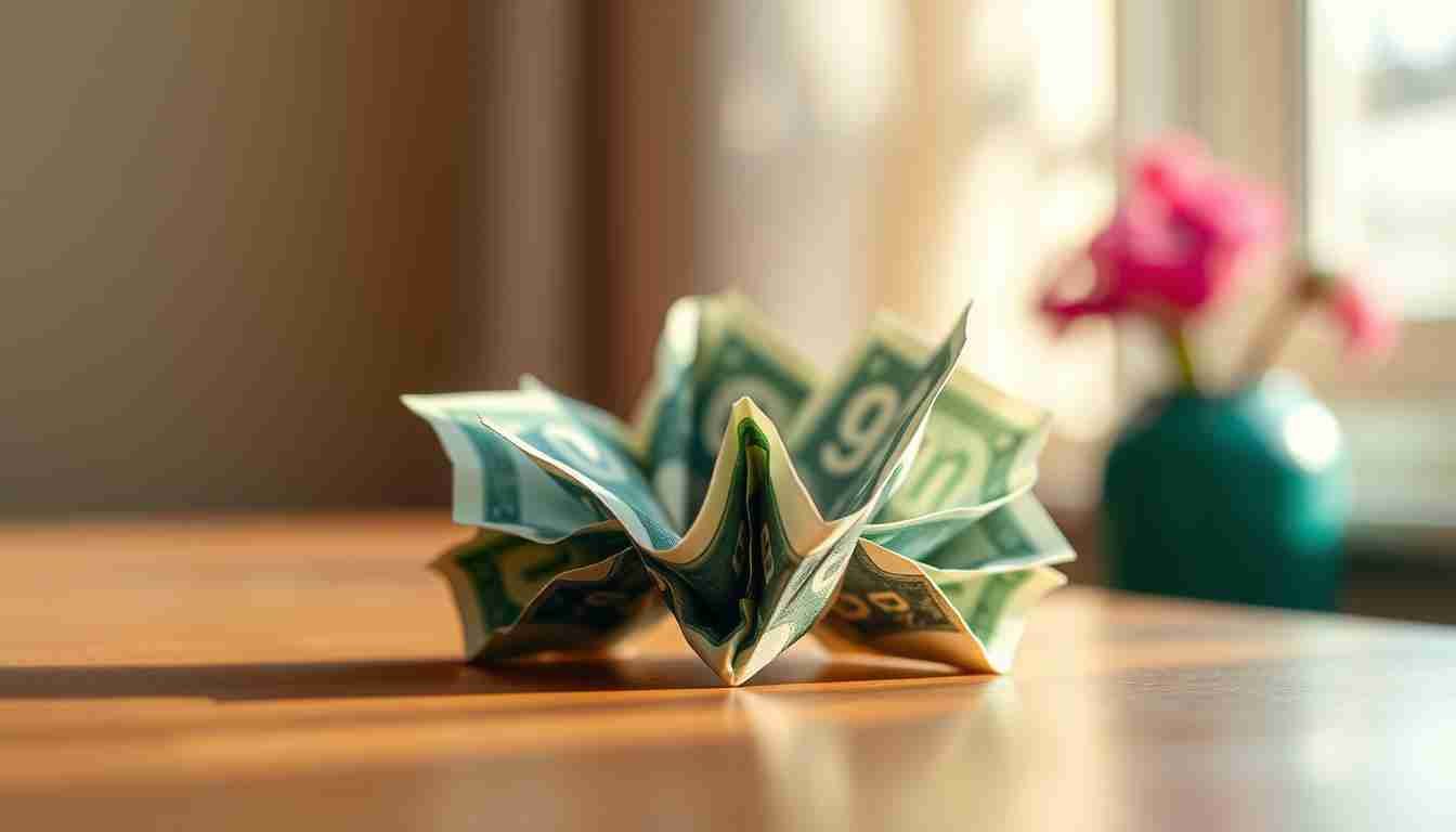 Geldschein falten Kreativität