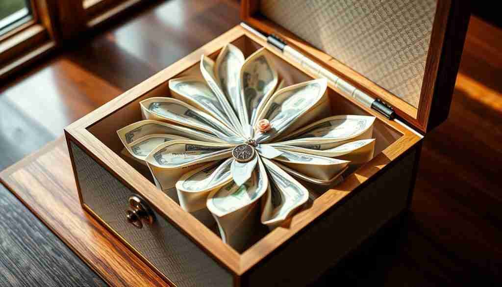 Personalisierte Geldgeschenk Box zur Hochzeit