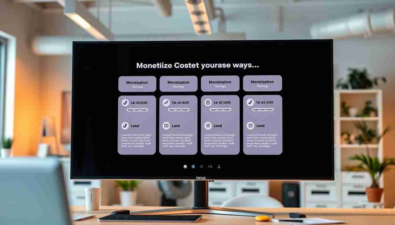 TikTok Monetarisierung Übersicht