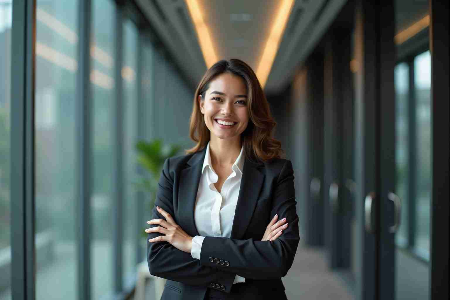 business woman successful-Titel